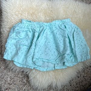 VGUC jumping beans 3T blue hearts toddler skort skirt with built in shorts